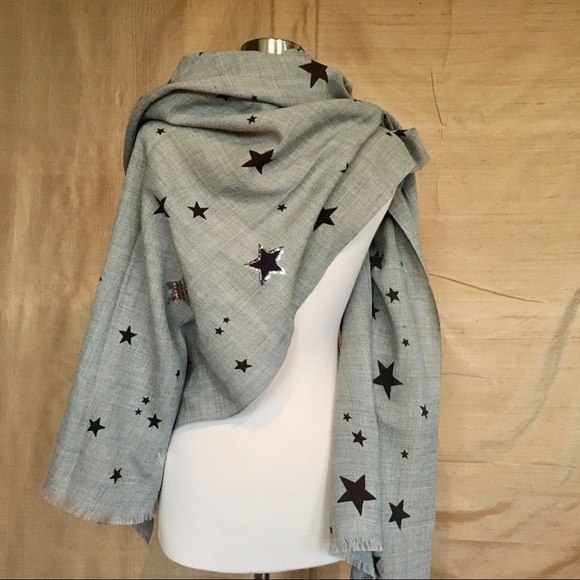 Wool & Sequin Grey Scarf+Shawl - Seed Heritage - Picture 8 of 8